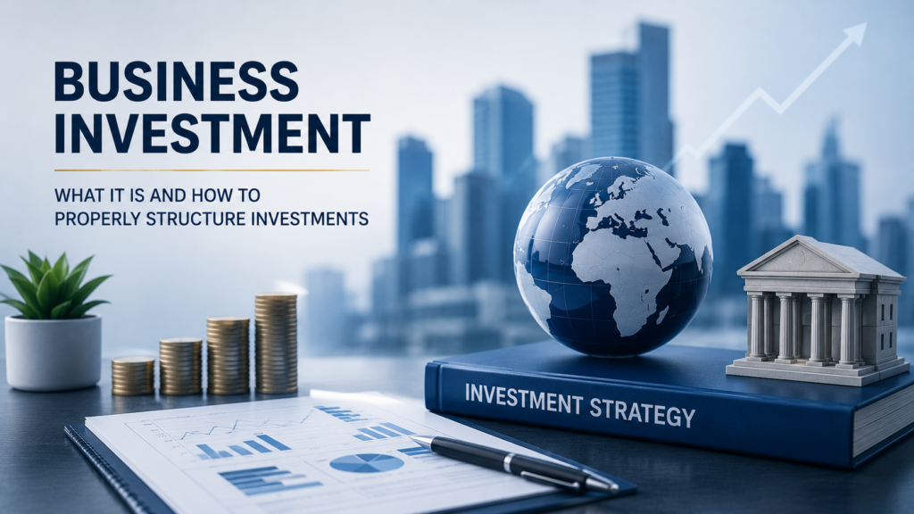Business Investment: What It Is and How to Properly Structure Investments